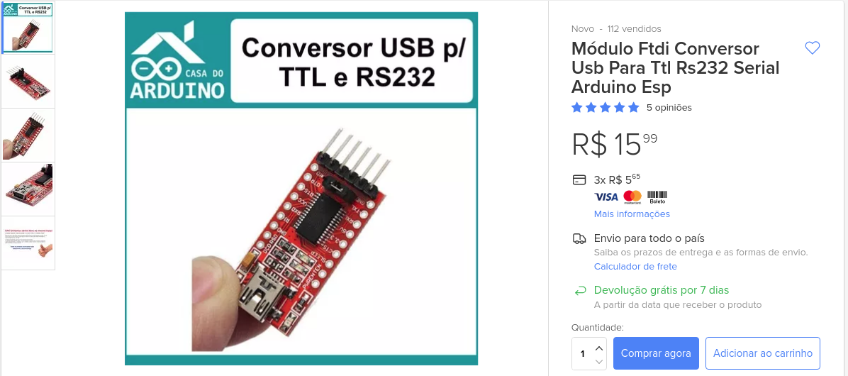 Conversor USB-TTL